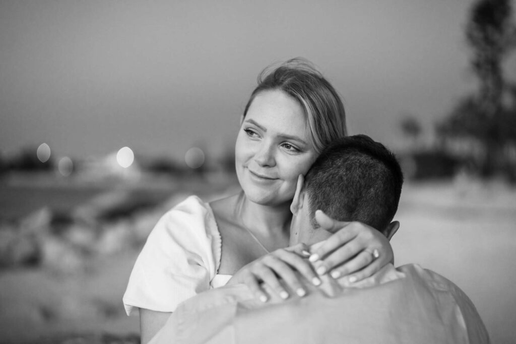 Upham Beach engagement photo session